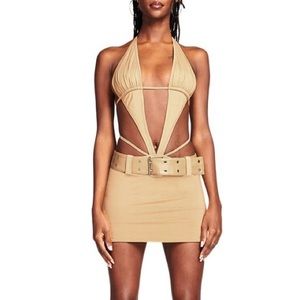 I.AM.GIA Luira Mini Dress in Tan